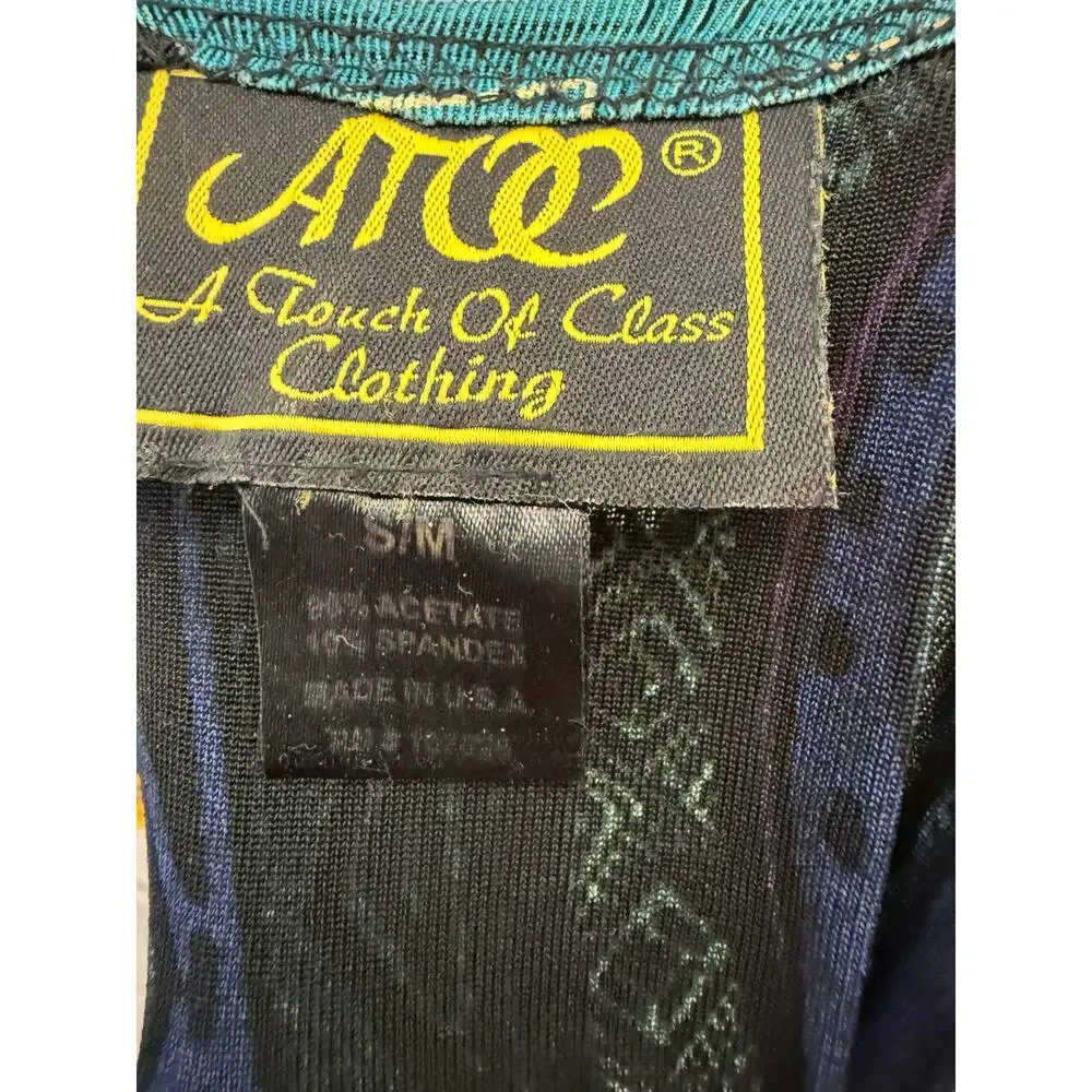 🧥 ATOC S/M Women’s Vintage Gray Acetate Shacket Jacket Raw Hem Y2K Country - Picture 5 of 5